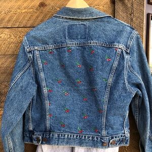 Vintage Cherry Levi's Jean Jacket
